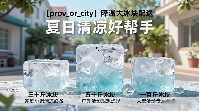 金堂降温大冰块配送 夏日清凉好帮手